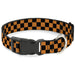 Plastic Clip Collar - Checker Black/Neon Orange Plastic Clip Collars Buckle-Down   