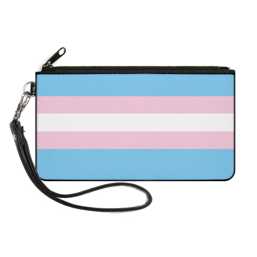 Canvas Zipper Wallet - LARGE - Flag Transgender Baby Blue Baby Pink White Canvas Zipper Wallets Buckle-Down   