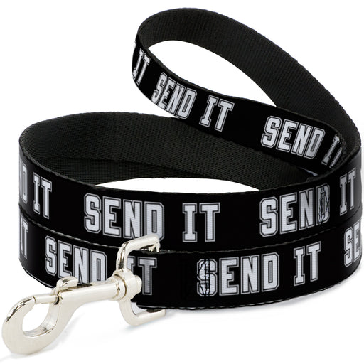 Dog Leash - SEND IT Black/White Dog Leashes Buckle-Down   