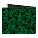 Canvas Bi-Fold Wallet - Marijauna Leaves Stacked TRUST ME I'M A DOCTOR Black Green White Canvas Bi-Fold Wallets Buckle-Down   