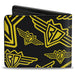 Bi-Fold Wallet - Buckle-Down BD Logo Scattered Black Yellow Bi-Fold Wallets Buckle-Down   