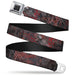 BD Wings Logo CLOSE-UP Full Color Black Silver Seatbelt Belt - Gothic 6 Webbing Seatbelt Belts Buckle-Down   