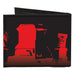 Canvas Bi-Fold Wallet - Graveyard Black Red Canvas Bi-Fold Wallets Buckle-Down   