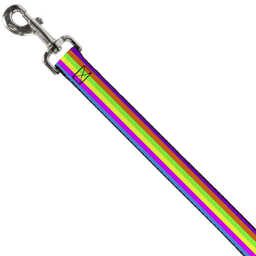 Dog Leash - Stripes Purple/Orange/Green/Yellow/Pink/Blue Dog Leashes Buckle-Down   