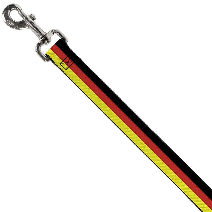 Dog Leash - Stripes Black/Red/Yellow Dog Leashes Buckle-Down   