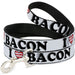 Dog Leash - I "Heart" BACON White/Black/Bacon Dog Leashes Buckle-Down   