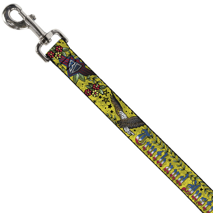 Dog Leash - Truth and Justice Yellow Dog Leashes Buckle-Down   