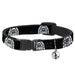 Cat Collar Breakaway - Native American Skull Black White Breakaway Cat Collars Buckle-Down   