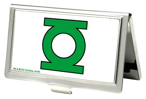 Business Card Holder - SMALL - Green Lantern Logo CLOSE-UP FCG White Green Business Card Holders DC Comics   