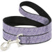 Dog Leash - Ditsy Floral Lavender/White/Black Dog Leashes Buckle-Down   