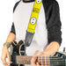 Guitar Strap - BAYMAX Hanko Face Yellow Black White Guitar Straps Disney   
