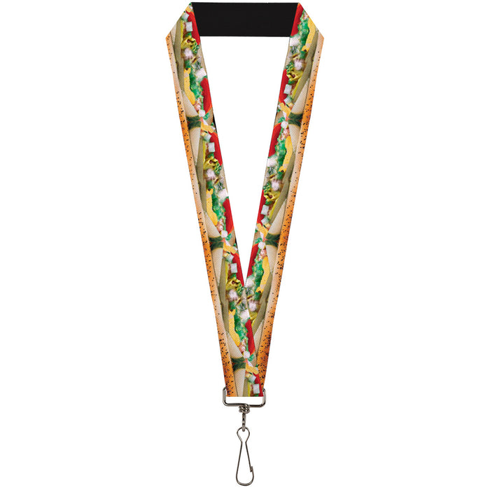 Lanyard - 1.0" - Chicago Style Hot Dog Vivid Lanyards Buckle-Down   