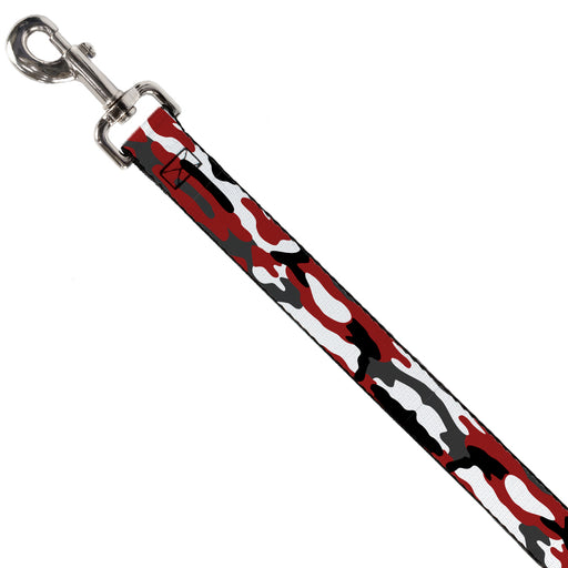 Dog Leash - Camo Red/Black/Gray/White Dog Leashes Buckle-Down   