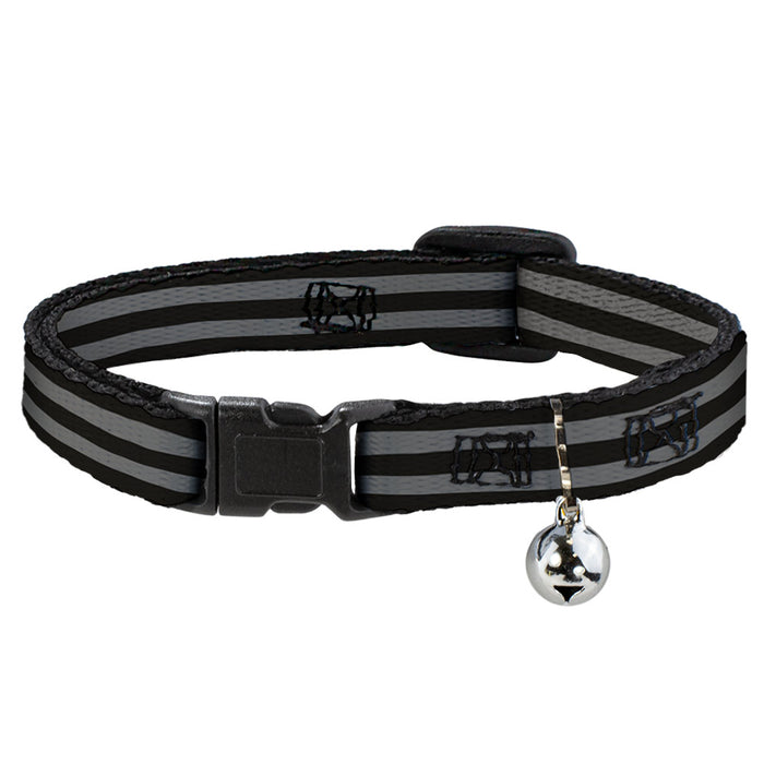 Cat Collar Breakaway - Stripes 3Black 2Gray Breakaway Cat Collars Buckle-Down   