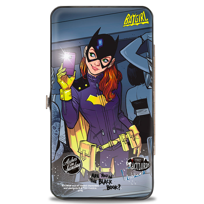 Hinged Wallet - The New 52 BATGIRL Issue #35 Bathroom Selfie Scene Cover Pose Grays Yellow Hinged Wallets DC Comics   