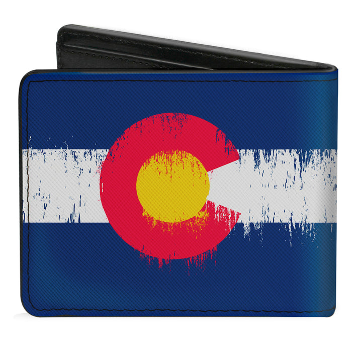 Bi-Fold Wallet - Colorado Flag Weathered Bi-Fold Wallets Buckle-Down   