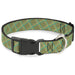 Plastic Clip Collar - Wire Grid Tan/Green/Yellow Plastic Clip Collars Buckle-Down   