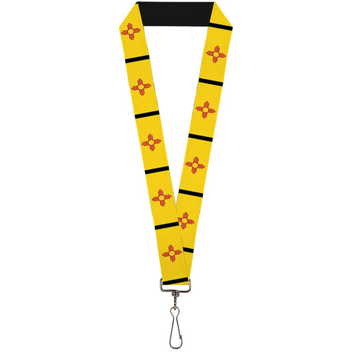 Lanyard - 1.0" - New Mexico Flag Black Lanyards Buckle-Down   
