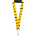 Lanyard - 1.0" - New Mexico Flag Black Lanyards Buckle-Down   