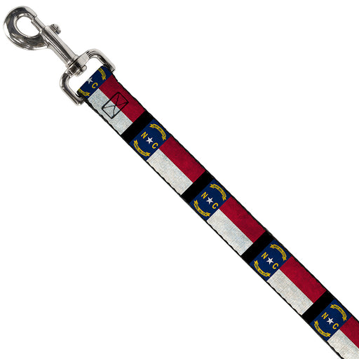 Dog Leash - North Carolina Flag Distressed/Black Dog Leashes Buckle-Down   