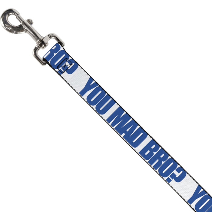 Dog Leash - YOU MAD BRO White/Royal Dog Leashes Buckle-Down   