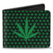 Bi-Fold Wallet - Marijuana Garden Black Green Bi-Fold Wallets Buckle-Down   
