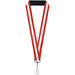 Lanyard - 1.0" - Stripes Red White Red Lanyards Buckle-Down   