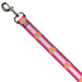 Dog Leash - Colorado Flags7 Repeat Pinks/White/Light Pink/Yellow Dog Leashes Buckle-Down   