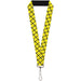 Lanyard - 1.0" - Wire Grid Yellow Black Gray Lanyards Buckle-Down   