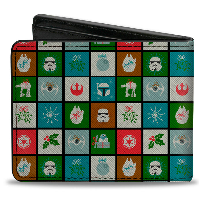 Bi-Fold Wallet - Star Wars Holiday Season Icon Blocks Bi-Fold Wallets Star Wars   