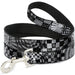 Dog Leash - Grunge Chaos Black/White Dog Leashes Buckle-Down   