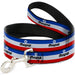 Dog Leash - MOPAR Logo/Stripe Blue/White/Red Dog Leashes Mopar   
