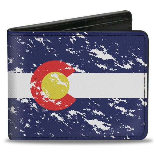 Bi-Fold Wallet - Colorado Flags4 Weathered Bi-Fold Wallets Buckle-Down   