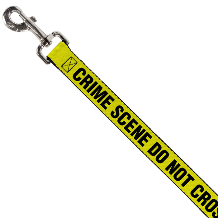 Dog Leash - CRIME SCENE DO NOT CROSS Yellow/Black Dog Leashes Buckle-Down   