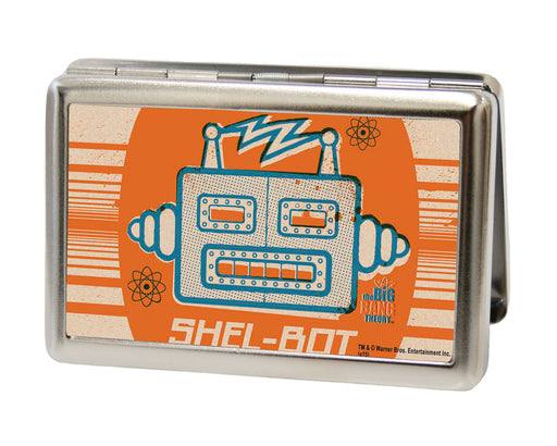 Business Card Holder - LARGE - SHEL-BOT Robot Head FCG Metal ID Cases The Big Bang Theory   