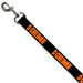 Dog Leash - HEMI 426 Logo Repeat Black/Orange Dog Leashes Hemi   