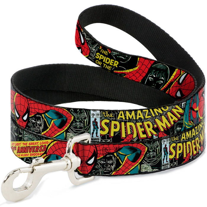 Dog Leash - THE AMAZING SPIDER-MAN 100th ANNIVERSARY Cover Dog Leashes Marvel Comics   