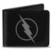 Bi-Fold Wallet - Reverse Flash Logo Black Gray Bi-Fold Wallets DC Comics   