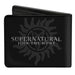 Bi-Fold Wallet - Supernatural SAVING PEOPLE, HUNTING THINGS + Logo Black Gray White Bi-Fold Wallets Supernatural   