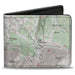 Bi-Fold Wallet - Colorado Vail Mountain Topographic Map Bi-Fold Wallets Buckle-Down   