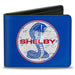 Bi-Fold Wallet - SHELBY Tiffany Split Weathered Blue Red White Bi-Fold Wallets Carroll Shelby   