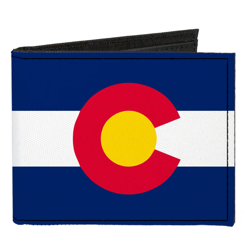 Canvas Bi-Fold Wallet - Colorado Flag Logo Centered Canvas Bi-Fold Wallets Buckle-Down   