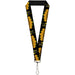 Lanyard - 1.0" - Jack-o'-Lanterns Haunted House Black Yellow Lanyards Buckle-Down   