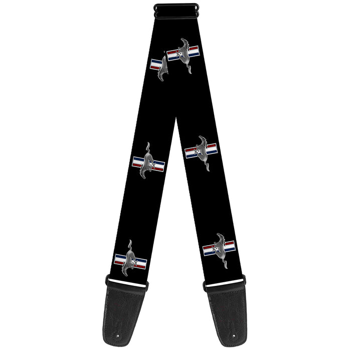 Guitar Strap - Ford Mustang w Bars Logo REPEAT Guitar Straps Ford   