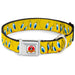 Looney Tunes Logo Full Color White Seatbelt Buckle Collar - Tweety Bird Expressions Yellow Seatbelt Buckle Collars Looney Tunes   