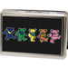 Business Card Holder - LARGE - Dancing Bears FCG Black Multi Color Metal ID Cases Grateful Dead   