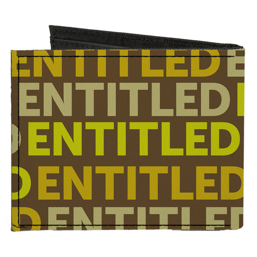 Canvas Bi-Fold Wallet - ENTITLED Tonal Greens Canvas Bi-Fold Wallets Buckle-Down   