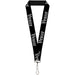 Lanyard - 1.0" - VENICE Old English Black White Lanyards Buckle-Down   