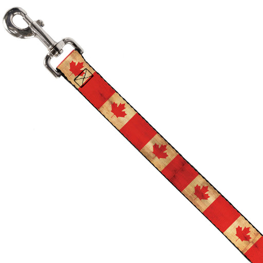 Dog Leash - Canada Flag Continuous Vintage Dog Leashes Buckle-Down   