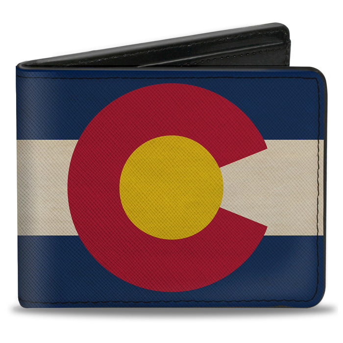 Bi-Fold Wallet - Colorado Flags2 Repeat Vintage2 Bi-Fold Wallets Buckle-Down   